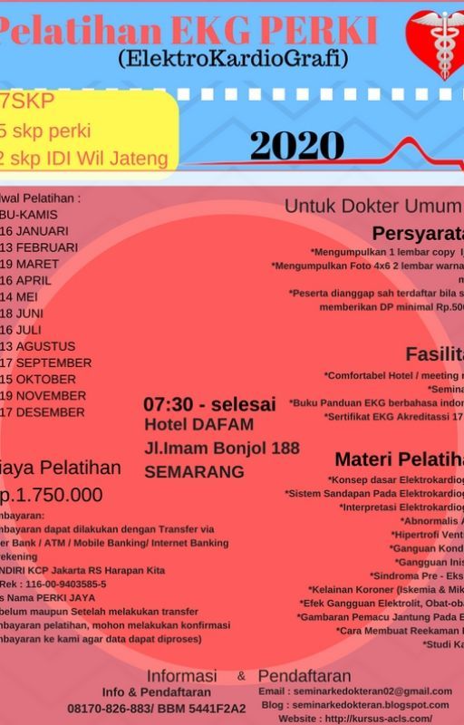 Informasi Pelatihan EKG PERKI 2020 Semarang by acls-ind