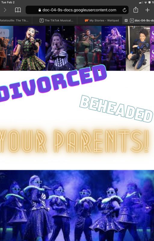 Divorced, Beheaded, parents to you! Six fanfic by descendants4anyone