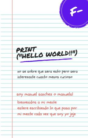 IMPRIMIR ("¡¡HOLA MUNDO !!"), de ManuelSanchez789