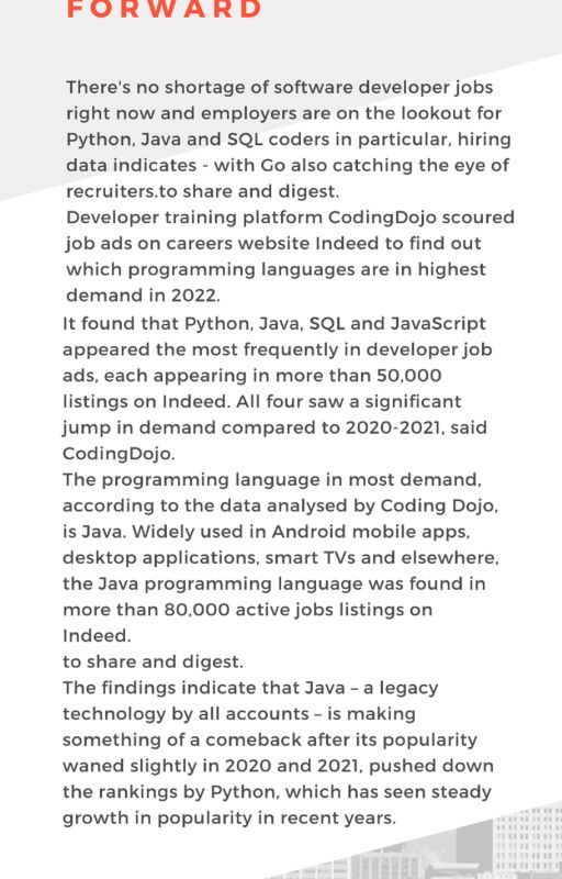 Top programming languages: Java takes an unexpected leap forward by kiranverma45