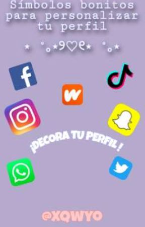 SÍMBOLOS BONITOS PARA PERSONALIZAR TU PERFIL de coffxhope