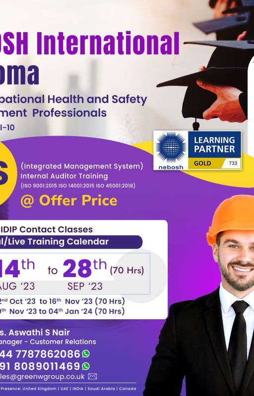 Incredible Deals on NEBOSH IDIP Courses in Kuwait! door greenwgroup