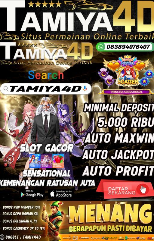 TAMIYA4D PUSAT PERMAINAN ONLINE MUDAH MAXWIN by TAMIYA4D