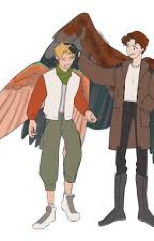 Winged Wilbur and winged Tommy au DSMP. by Mystic_Gameing101